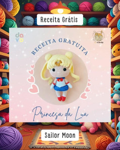 Receita de Crochê Amigurumi: Princesa da Lua Inspirada em Sailor Moon