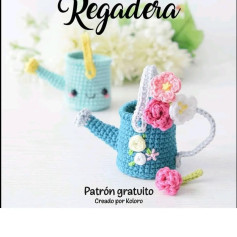 Regadera tejida a crochet: patrón gratis
