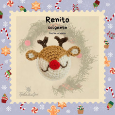 Renito colgante: Patrón de crochet navideño gratuito