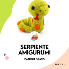 Serpiente Amigurumi: Patrón gratis para tejer