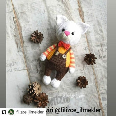 Sevimli Kedi Amigurumi Şeması