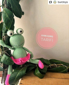 Sevimli Kurbağa Amigurumi Tığ İşi Tarifi