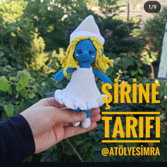 Şirin Amigurumi Tığ İşi Tarifi