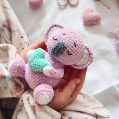 Схема в’язання коали з сердечком.