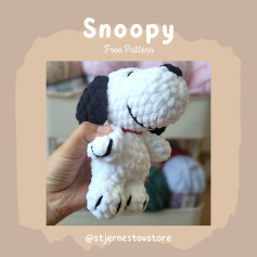 Snoopy amigurumi: patrón gratis