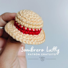 Sombrero Luffy: patrón de crochet gratis