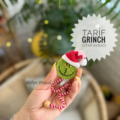 TARİF: GRİNCH KİTAP AYRACI ÖRNEĞİ
