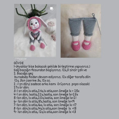 Tavşan Amigurumi Gövde Şeması