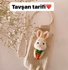 Tavşanlı Çanta Tığ İşi Tarifi