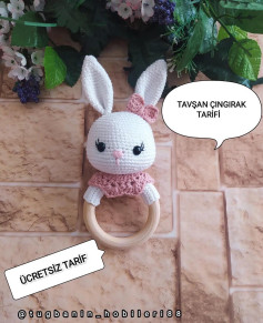 Thỏ len xinh xắn, hướng dẫn móc đồ chơi bé yêu.