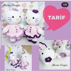 Tığ İşi Hello Kitty Şeması