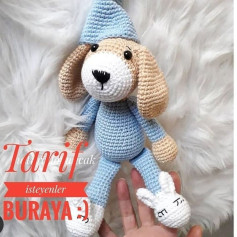 Tığ işi Köpek Bebek Şeması