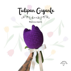 Tulipanes Gigantes Amigurumi: Patrón Gratis