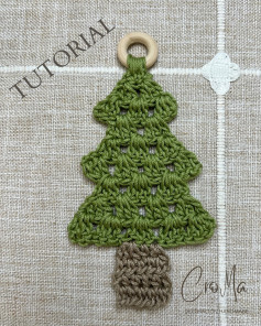 Tutorial de árbol de Navidad tejido a crochet