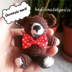 Ücretsiz amigurumi ayı modeli