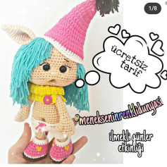 Ücretsiz Amigurumi Bebek Örgü Şeması ucretsiztarif