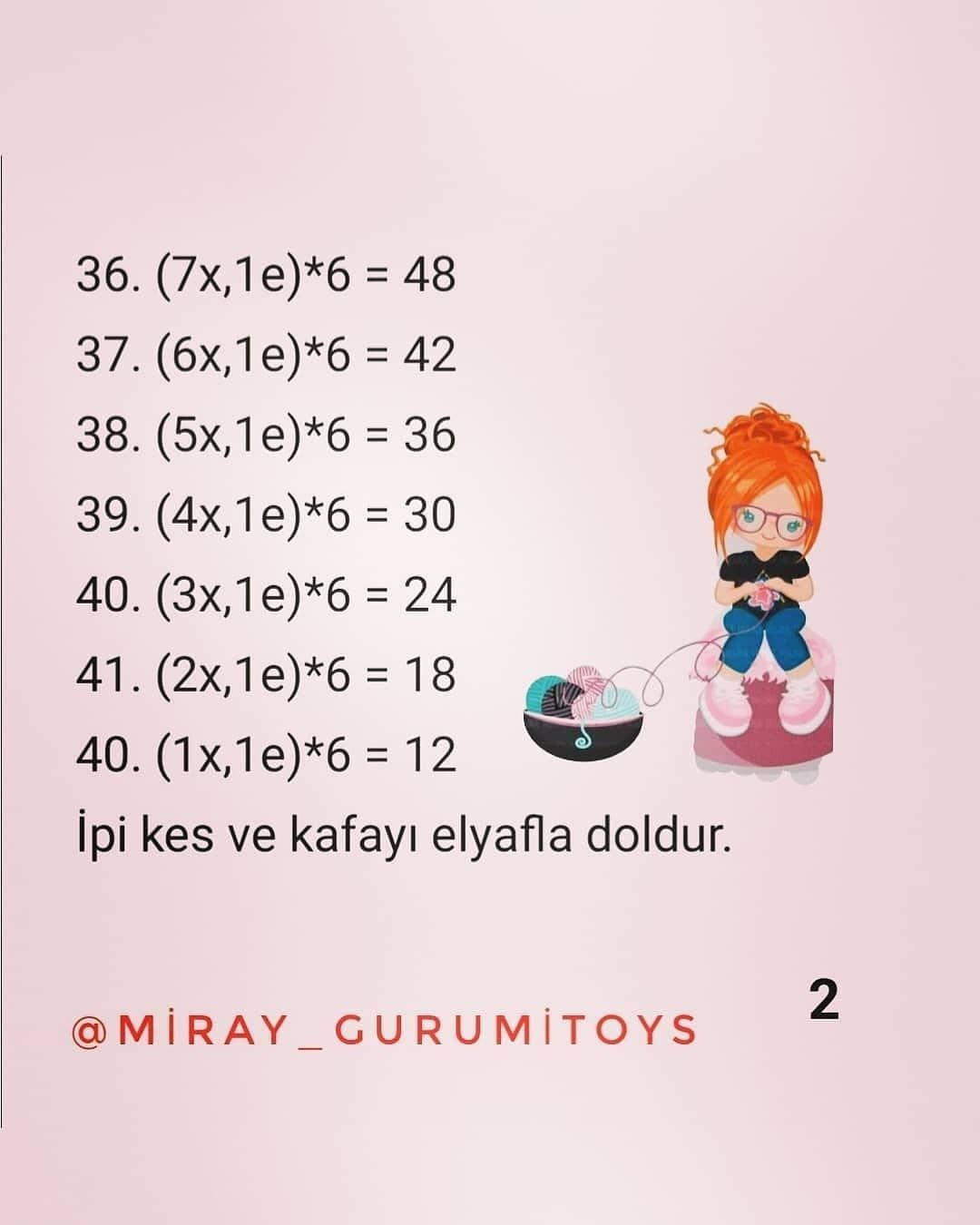 Ücretsiz Amigurumi Bebek Tığ İşi Şeması
