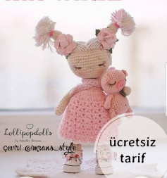 Ücretsiz Amigurumi Bebek ve Domuz Şeması
