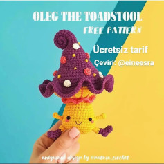 Ücretsiz Amigurumi Mantar Şeması