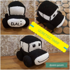 Ücretsiz Araba Amigurumi Tığ İşi Tarifi
