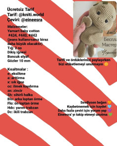 Ücretsiz Bebek Groot Amigurumi Tığ İşi Tarifi