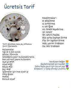Ücretsiz Bebek Keçisi Tığ İşi Şeması Bu tarif için çok uğraştım resmen 😅😮‍💨