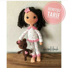 Ücretsiz Bebek ve Ayıcık Amigurumi Tığ İşi Şeması