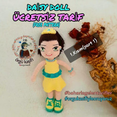 Ücretsiz Daisy Bebek Amigurumi Tarifi (1. Kısım)