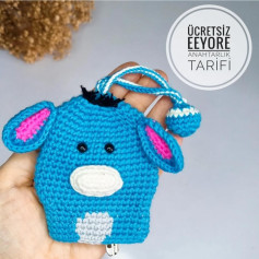Ücretsiz Eeyore Anahtarlık Tığ işi Şeması
