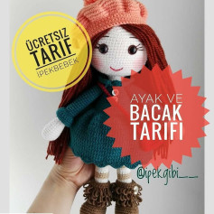 Ücretsiz İpek Bebek Ayak ve Bacak Örgü Tarifi