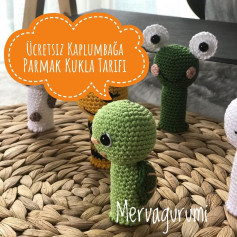 Ücretsiz Kaplumbağa Parmak Kukla Yapımı
