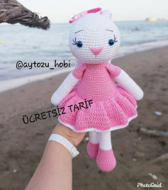 Ücretsiz Kedi Amigurumi Tığ İşi Tarifi