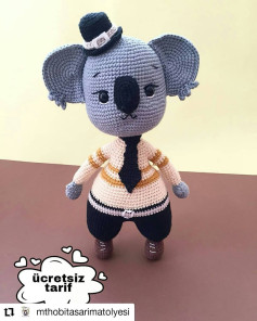 Ücretsiz Koala Amigurumi Tığ İşi Tarifi Evet sonunda