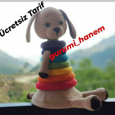 Ücretsiz Köpek Halka Kulesi Amigurumi Tarifi