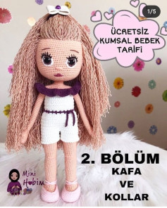 Ücretsiz Kumsal Bebek Örgü Şeması: Baş ve Kollar