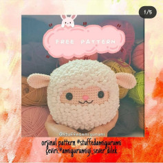 Ücretsiz Kuzu Amigurumi Şeması