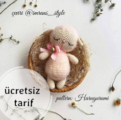 Ücretsiz Kuzu Amigurumi Tığ İşi Şeması