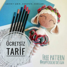 Ücretsiz Kuzu Amigurumi Tığ İşi Tarifi Merhaba