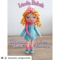 Ücretsiz Linda Bebek Amigurumi Şeması