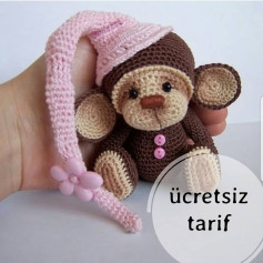 Ücretsiz Maymun Amigurumi Yapımı
