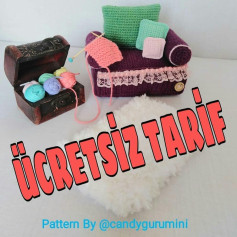 Ücretsiz Mini Kanepe Örgü Tarifi
