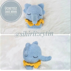 Ücretsiz Minik Fil Amigurumi Tarifi
