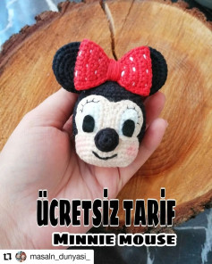 Ücretsiz Minnie Mouse Amigurumi Tığ İşi Tarifi Merhabalar