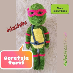 Ücretsiz Ninja Kaplumbağa Amigurumi Tığ İşi Tarifi