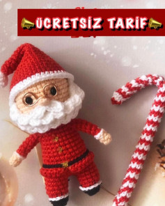Ücretsiz Noel Baba Amigurumi Tarifi