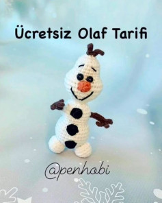 Ücretsiz Olaf Amigurumi Tarifi