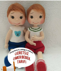 Ücretsiz Ömer Bebek Amigurumi Tarifi
