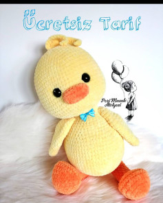 Ücretsiz Ördek Bebek Amigurumi Tarifi