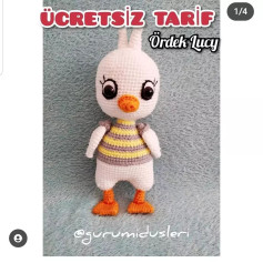 Ücretsiz Ördek Lucy Amigurumi Tarifi