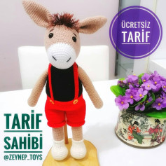 Ücretsiz Örme Eşek Oyuncak Tarifi